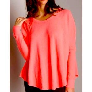 Free people love bug thermal over sized tee